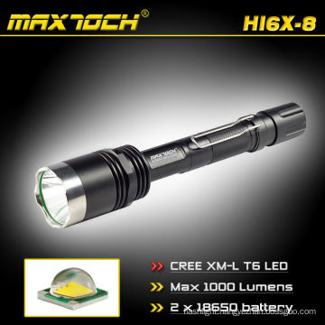 Maxtoch Cree HI6X-8 T6 Flashlight LED Tactical Light With Clip